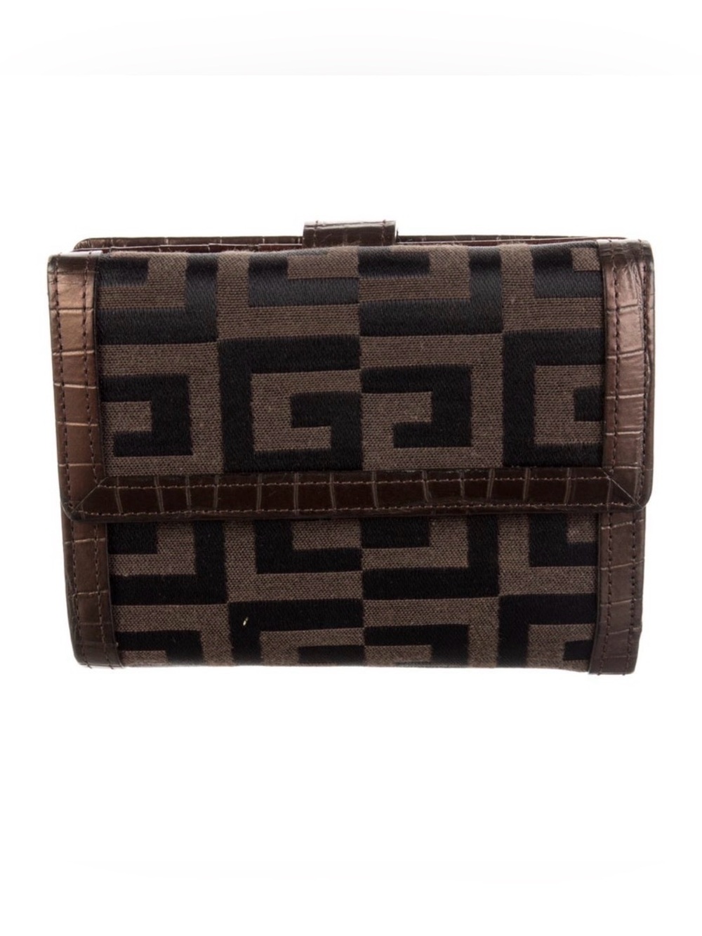EUC Givenchy Monogram Brown Canvas Wallet